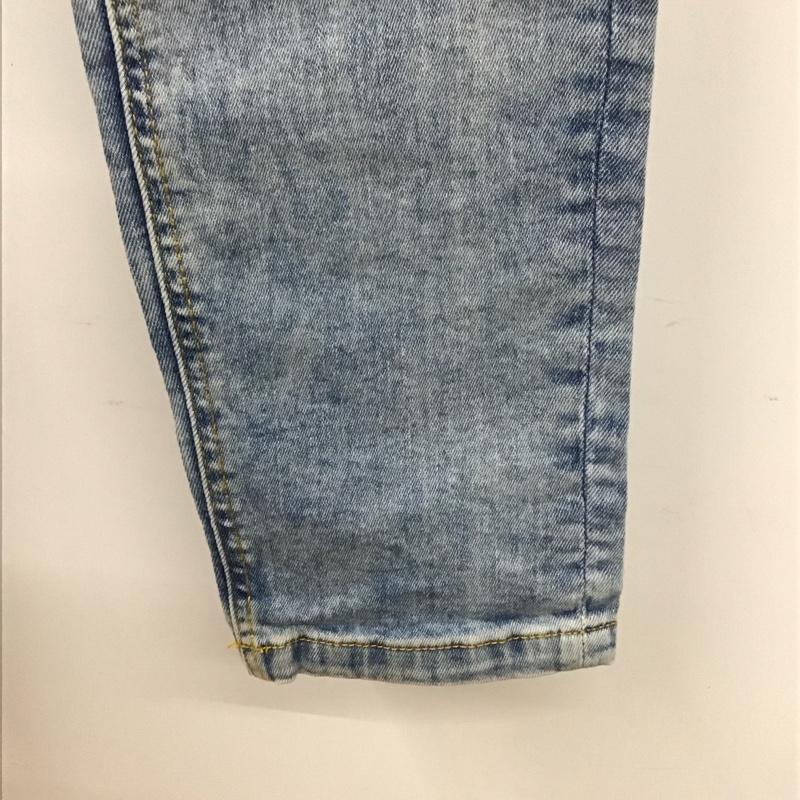 ザラメン ZARA MAN パンツ デニム、ジーンズ 5971 461 406 ストレッチ テーパード ダメージ加工 青 / ブルー /  メンズ USED 古着 中古 10111860