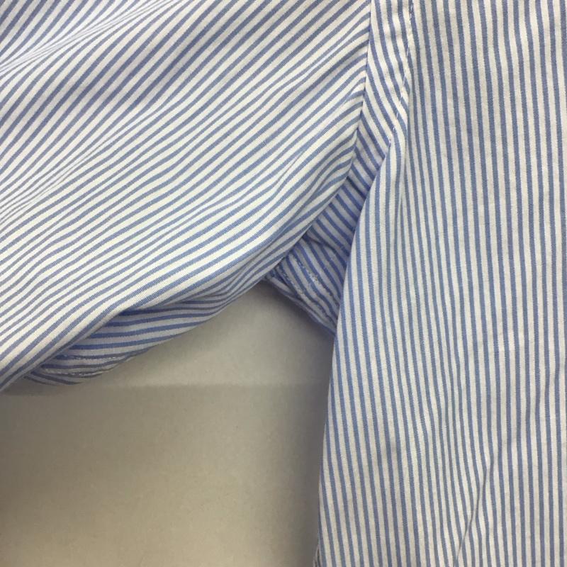 ヒューゴボス HUGO BOSS シャツ、ブラウス 長袖 長袖シャツ ストライプシャツ カラーシャツ ストライプ 白 / ホワイト / X 水色 / ライトブルー /  メンズ USED 古着 中古 10132890