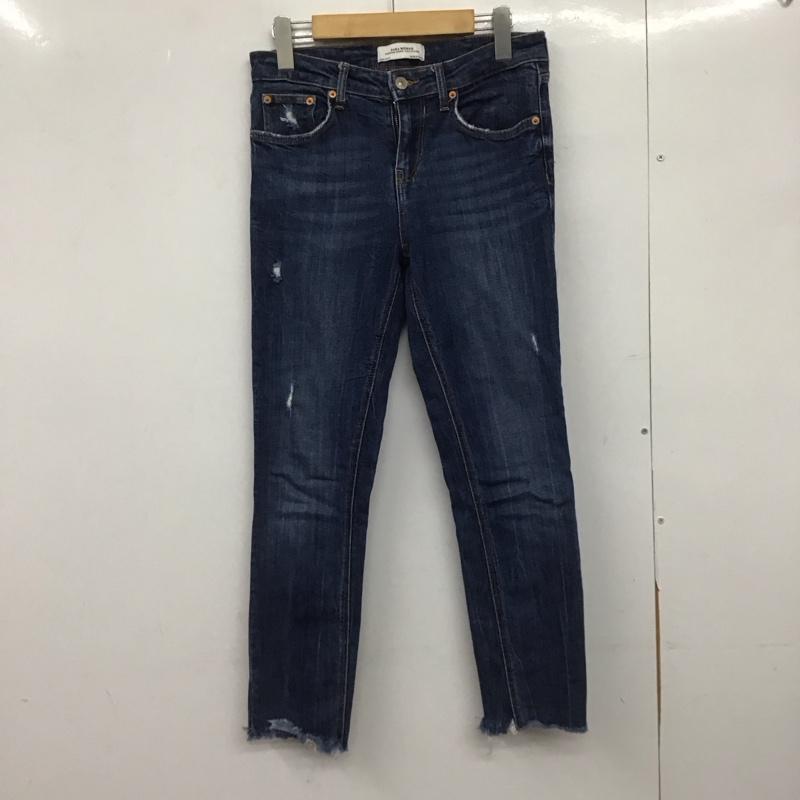 ザラ ZARA パンツ デニム、ジーンズ 38 無地 インディゴ / インディゴ /  レディース USED 古着 中古 10148920