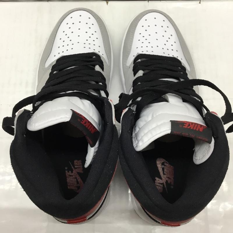 ナイキ NIKE スニーカー スニーカー 555088-126 AIR JORDAN 1 RETRO HIGH OG 27.5cm 箱有 27.5cm ロゴ、文字 白 / ホワイト / X 黒 / ブラック / X 灰 / グレー / X 赤 / レッド /  メンズ USED 古着 中古 10112509