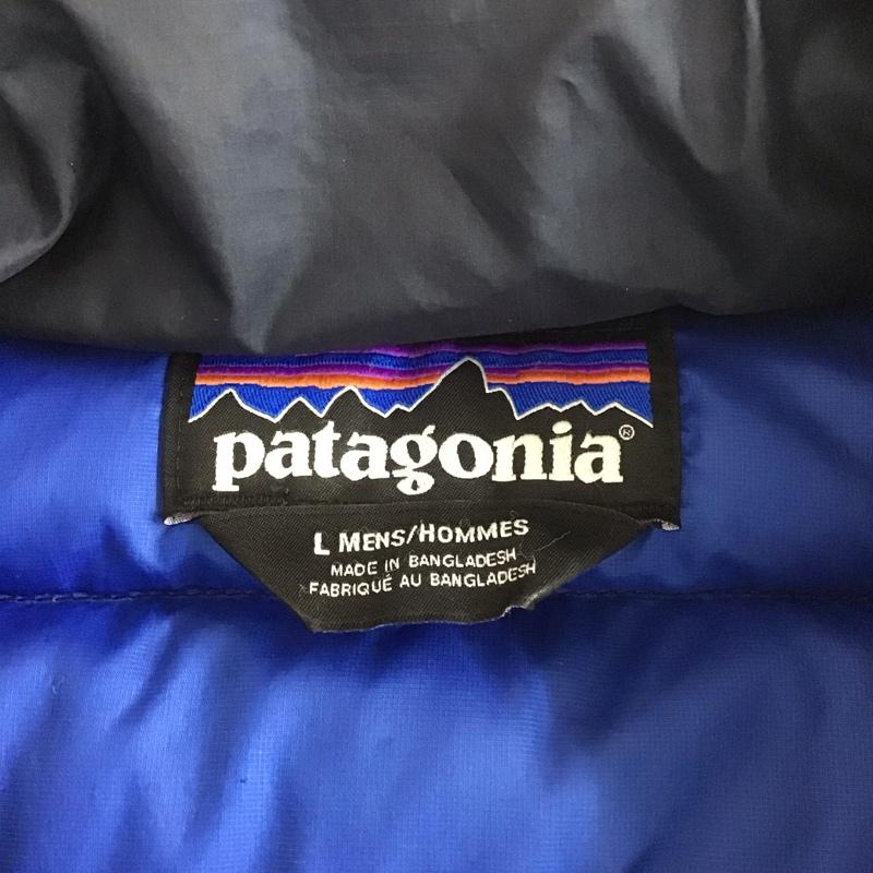 パタゴニア patagonia ジャケット、上着 ジャンパー、ブルゾン 84674 DownSweater ジップアップジャケット アウター カジュアルジャケット L 無地 紺 / ネイビー /  メンズ USED 古着 中古 10107734