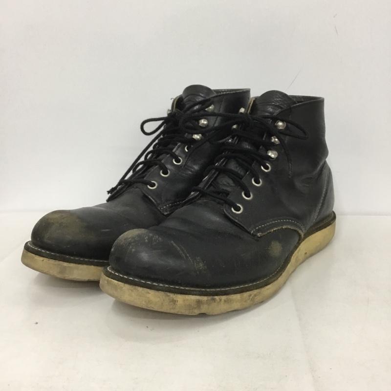 レッドウィング RED WING ブーツ ショートブーツ ワークブーツ 9.5 無地 黒 / ブラック /  メンズ USED 古着 中古 10140421