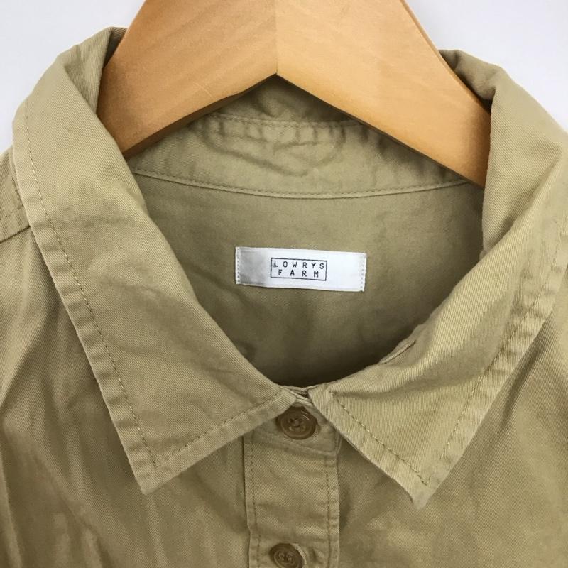 ローリーズファーム LOWRYS FARM シャツ、ブラウス 長袖 FREE 無地 ベージュ / ベージュ /  レディース USED 古着 中古 10147900