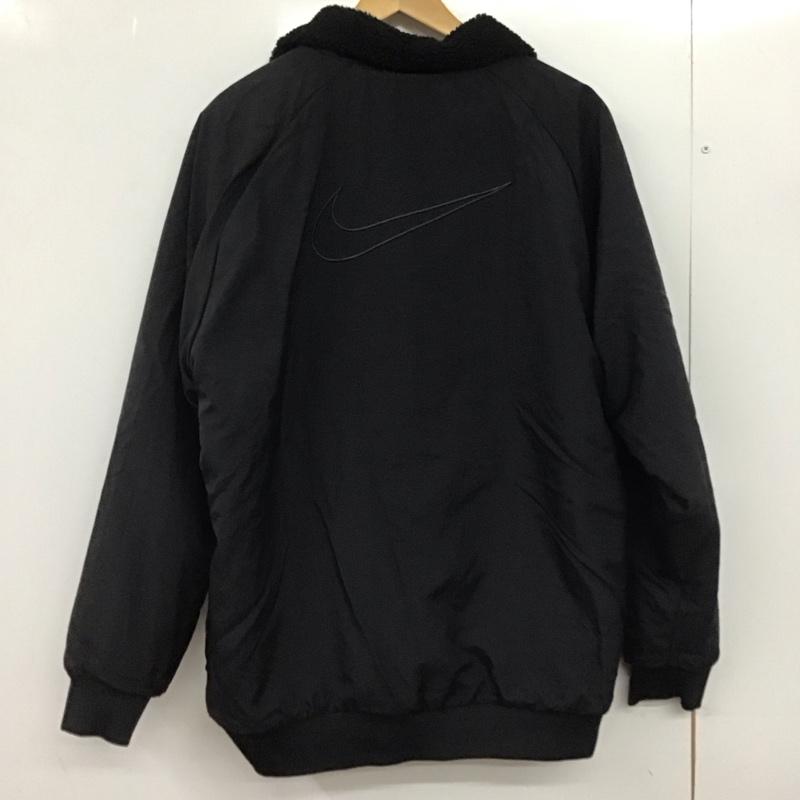 ナイキ NIKE ジャケット、上着 ジャンパー、ブルゾン fq8044-010 NSWWNTRREVフルジップジャケット アウター L ロゴ、文字 黒 / ブラック /  メンズ USED 古着 中古 10146838