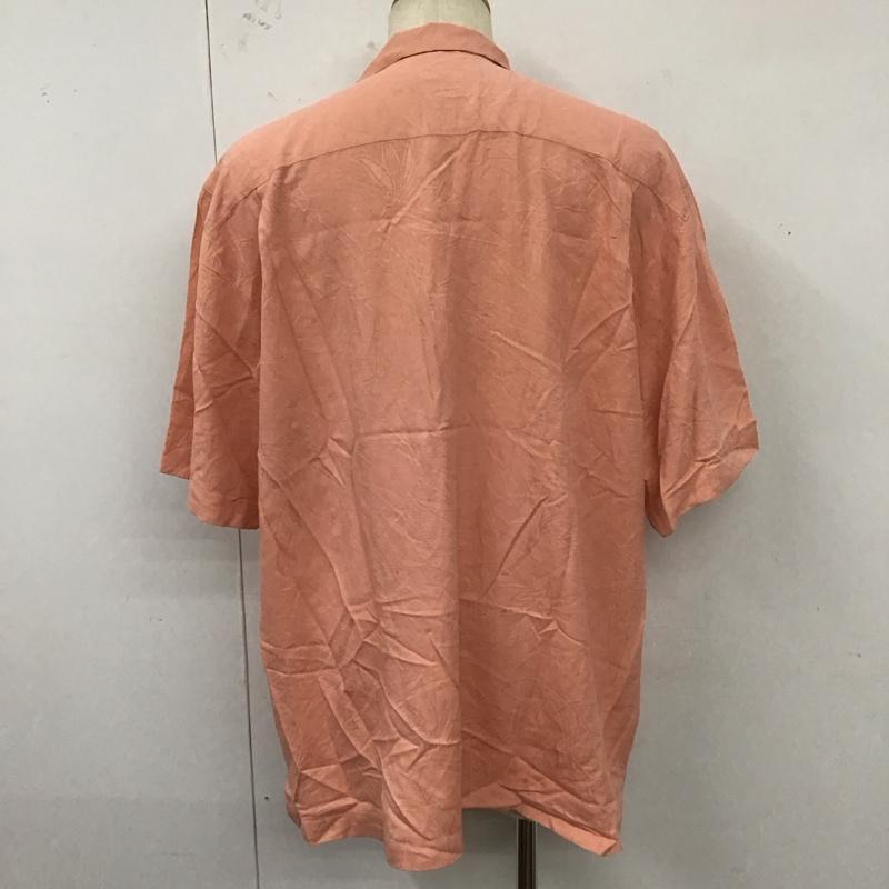 トミーバハマ Tommy Bahama シャツ、ブラウス 半袖 141-T37373 シルク 開襟シャツ オープンカラー XL 総柄 桃 / ピンク /  メンズ USED 古着 中古 10121340