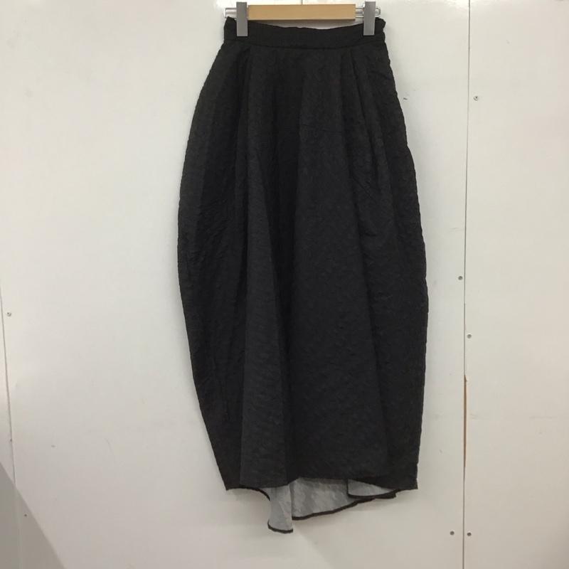 リエンダ rienda スカート ロングスカート 110GA631-0910 ラウンドフォルムJ/W SK タグ付 S 無地 黒 / ブラック /  レディース USED 古着 中古 10149057