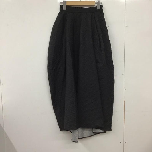 リエンダ rienda スカート ロングスカート 110GA631-0910 ラウンドフォルムJ/W SK タグ付 S 無地 黒 / ブラック /  レディース USED 古着 中古 10149057