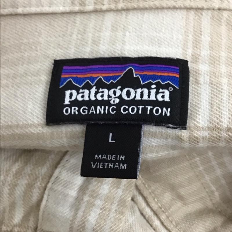 パタゴニア patagonia シャツ、ブラウス 長袖 長袖 L チェック ベージュ / ベージュ /  メンズ USED 古着 中古 10106841