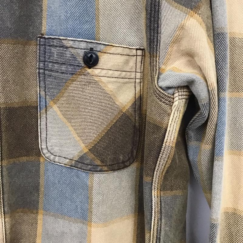 ヒューストン HOUSTON シャツ、ブラウス 長袖 M チェック マルチカラー / マルチカラー /  メンズ USED 古着 中古 10129997