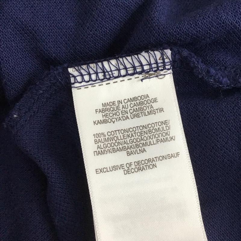 ポロラルフローレン POLO RALPH LAUREN ポロシャツ 半袖 半袖ポロシャツ カラーシャツ 半袖カットソー XS ロゴ、文字 白 / ホワイト / X 紺 / ネイビー /  メンズ USED 古着 中古 10150886