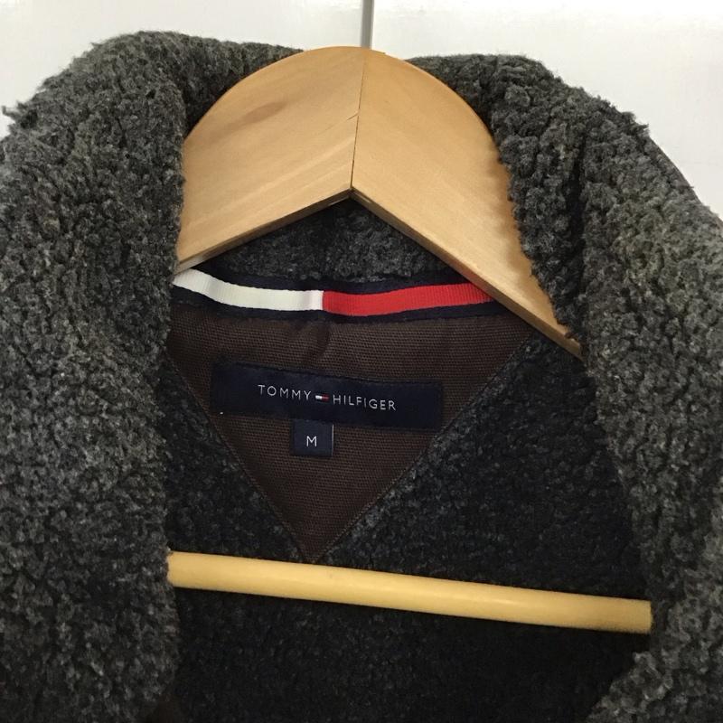 トミーヒルフィガー TOMMY HILFIGER ジャケット、上着 ジャンパー、ブルゾン ジップアップジャケット アウター 古着 M ロゴ、文字 茶 / ブラウン /  メンズ USED 古着 中古 10129066