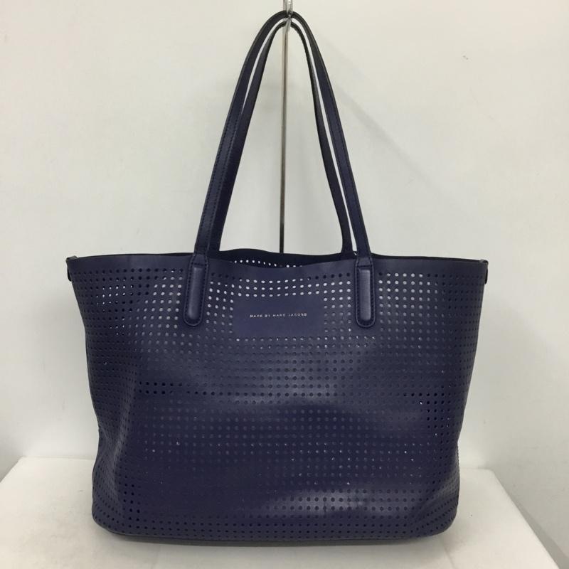 マークバイマークジェイコブス MARC by MARC JACOBS トートバッグ トートバッグ パンチング ロゴ、文字 青 / ブルー /  レディース USED 古着 中古 10137944