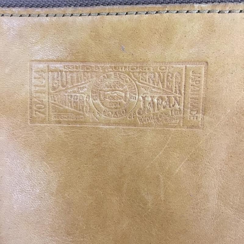 バトラーヴァーナーセイルス Butler Verner Sails ショルダーバッグ ショルダーバッグ 馬革 レザーバッグ ロゴ、文字 キャメル / キャメル /  メンズ USED 古着 中古 10147455