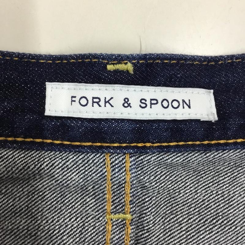 フォーク＆スプーン FORK&SPOON パンツ デニム、ジーンズ DL10-FS4029 テーパードパンツ デニムジーンズ 40 無地 インディゴ / インディゴ /  レディース USED 古着 中古 10117529