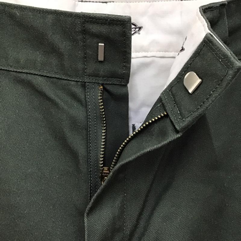 ディッキーズ Dickies パンツ ワークパンツ、ペインターパンツ ワークパンツ ワイドパンツ カジュアルパンツ 30インチ 無地 緑 / グリーン /  メンズ USED 古着 中古 10118403