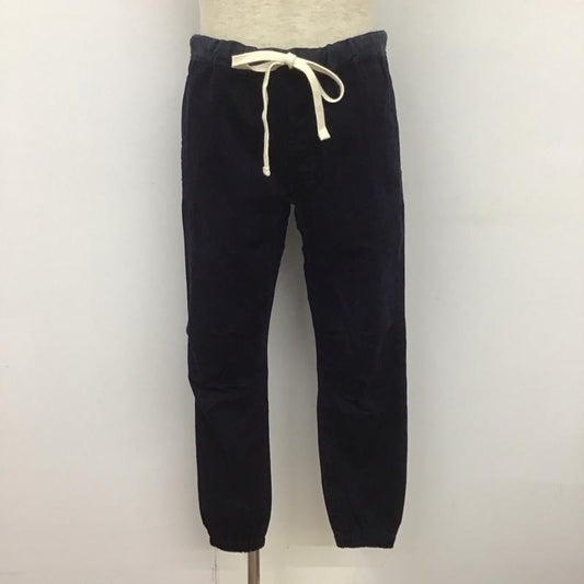 ビームス ジャパン BEAMS JAPAN ボトムス ボトムス カジュアルパンツ ワイドパンツ ストレッチパンツ 裾ゴム S 無地 紺 / ネイビー /  メンズ USED 古着 中古 10107195
