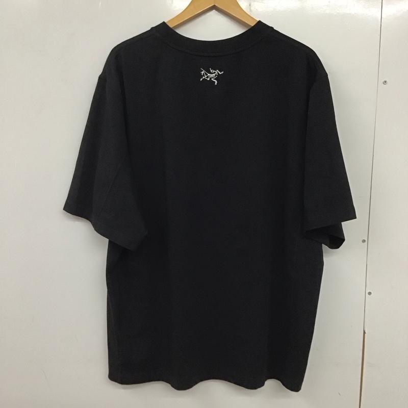 アークテリクス ARC TERYX Tシャツ 半袖 半袖カットソー プリントTシャツ クルーネックカットソー XL ロゴ、文字 黒 / ブラック /  メンズ USED 古着 中古 10135742