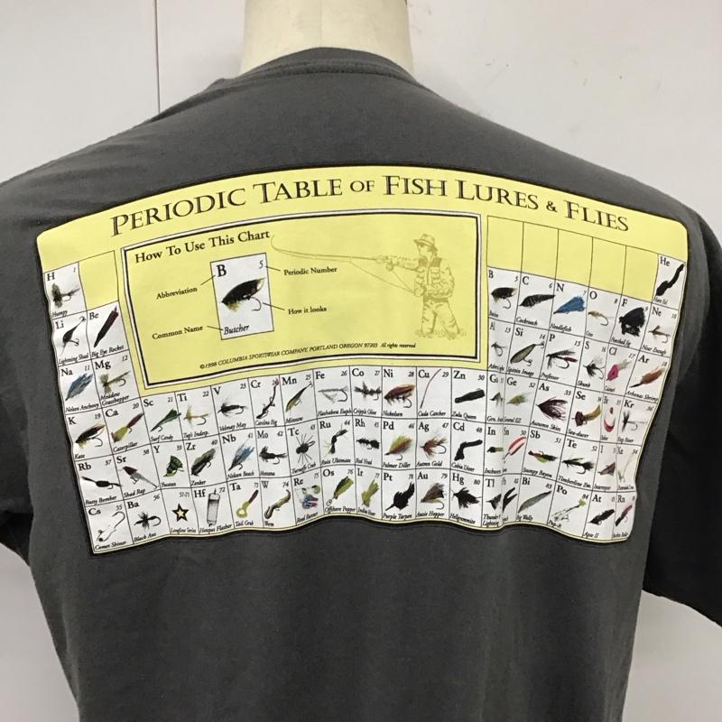 コロンビア Columbia Tシャツ 半袖 半袖カットソー プリントTシャツ クルーネックカットソー 00s L プリント 灰 / グレー /  メンズ USED 古着 中古 10119490
