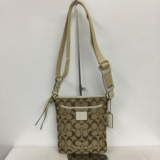 コーチ COACH ショルダーバッグ ショルダーバッグ 41542 シグネチャー ロゴ、文字 ベージュ / ベージュ / X 白 / ホワイト /  レディース USED 古着 中古 10131804