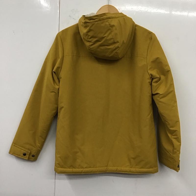 パタゴニア patagonia ジャケット、上着 ジャンパー、ブルゾン ジップアップジャケット ジャンパー ジャケット カジュアルジャケット アウター フード付き L ロゴ、文字 黄 / イエロー /  ボーイズ USED 古着 中古 10120392