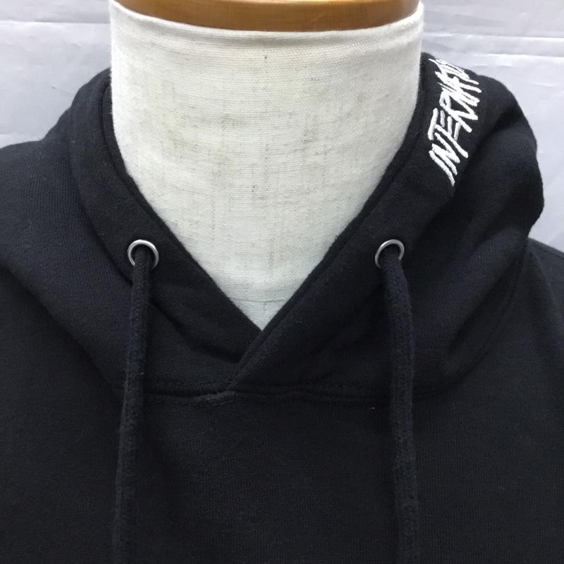 ステューシー STUSSY パーカー 長袖 フーディ S ロゴ、文字 黒 / ブラック /  メンズ USED 古着 中古 10113429