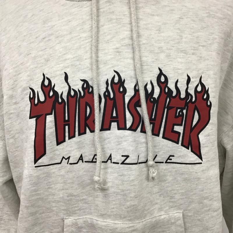 スラッシャー THRASHER パーカー 長袖 長袖 L ロゴ、文字 灰 / グレー /  メンズ USED 古着 中古 10117264