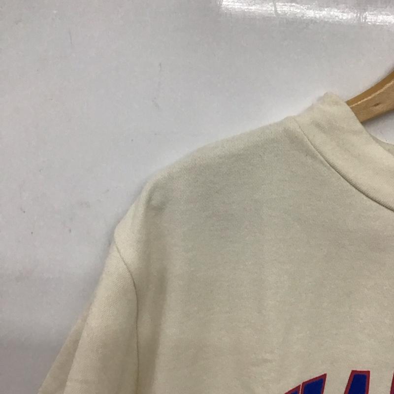 チャンピオン Campion Tシャツ 半袖 M プリント X ロゴ、文字 オフホワイト / オフホワイト /  レディース USED 古着 中古 10150863