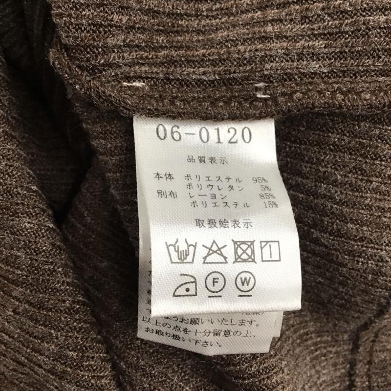 アルシーヴ archives カットソー 長袖 長袖カットソー クルーネックカットソー パフスリーブ 無地 茶 / ブラウン /  レディース USED 古着 中古 10123844