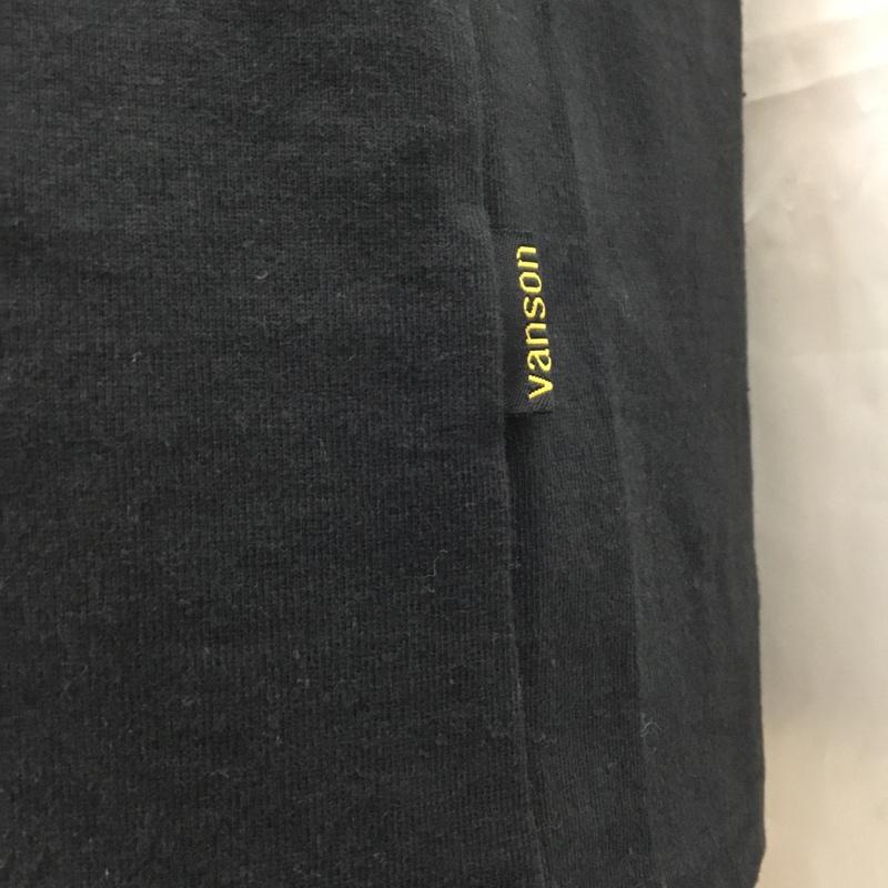 ヴァンソン VANSON Tシャツ 半袖 M 無地 黒 / ブラック /  メンズ USED 古着 中古 10108735