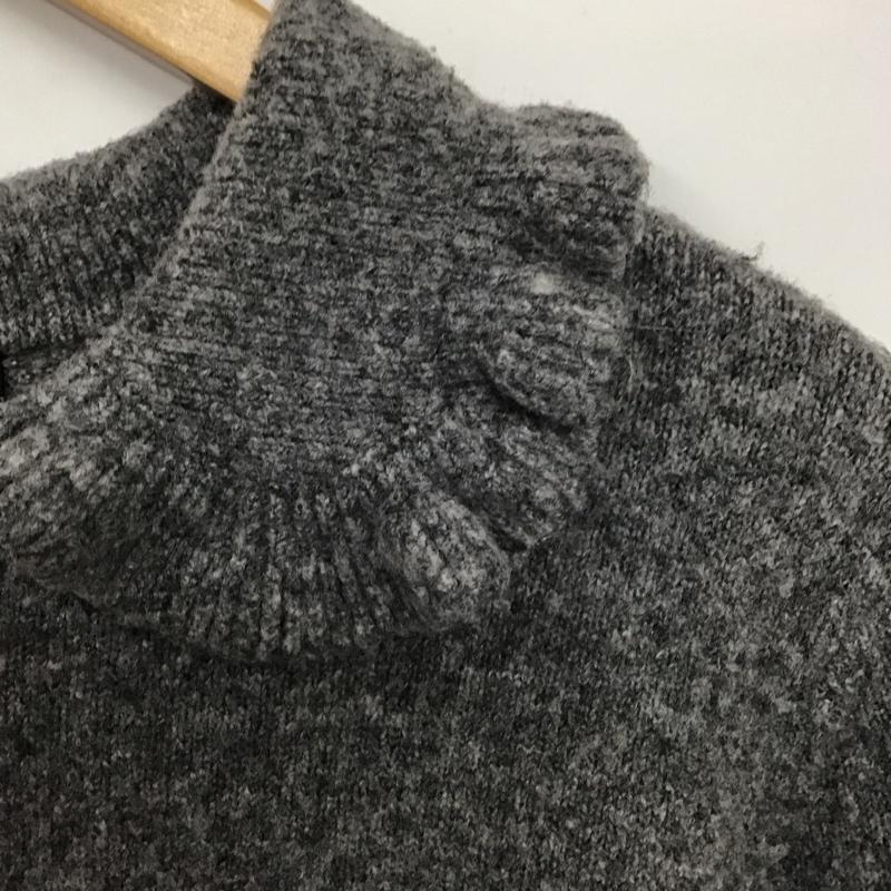 ザラ ZARA カーディガン 長袖 2756 131 802 フリルトリム ニットカーディガン L 無地 灰 / グレー /  レディース USED 古着 中古 10146595