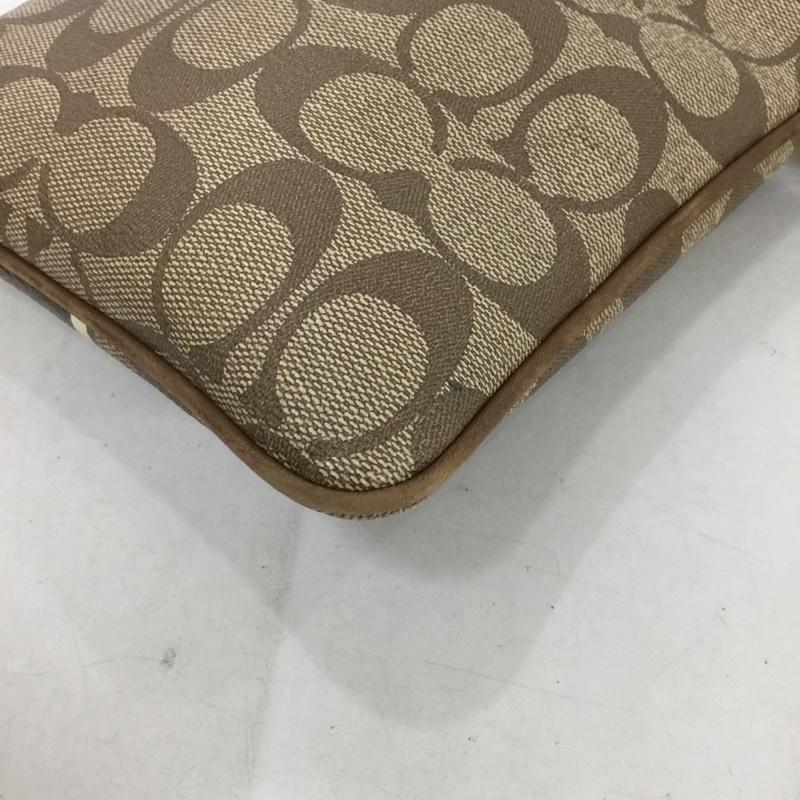 コーチ COACH ショルダーバッグ ショルダーバッグ ロゴ、文字 ベージュ / ベージュ / X 茶 / ブラウン /  レディース USED 古着 中古 10133101