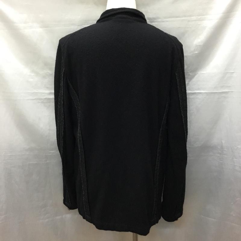 ブラックコムデギャルソン BLACK COMME des GARCONS ジャケット、上着 ジャケット、ブレザー カジュアルジャケット カラージャケット アウター XL 無地 黒 / ブラック /  メンズ USED 古着 中古 10120549