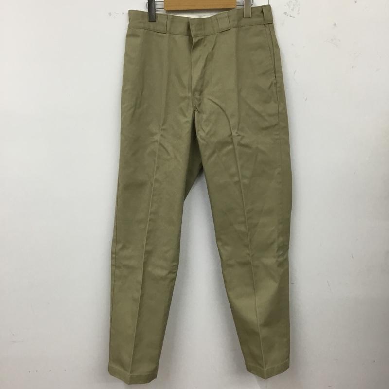 ディッキーズ Dickies パンツ ワークパンツ、ペインターパンツ ワークパンツ ワイドパンツ カジュアルパンツ 34 無地 ベージュ / ベージュ /  メンズ USED 古着 中古 10122308