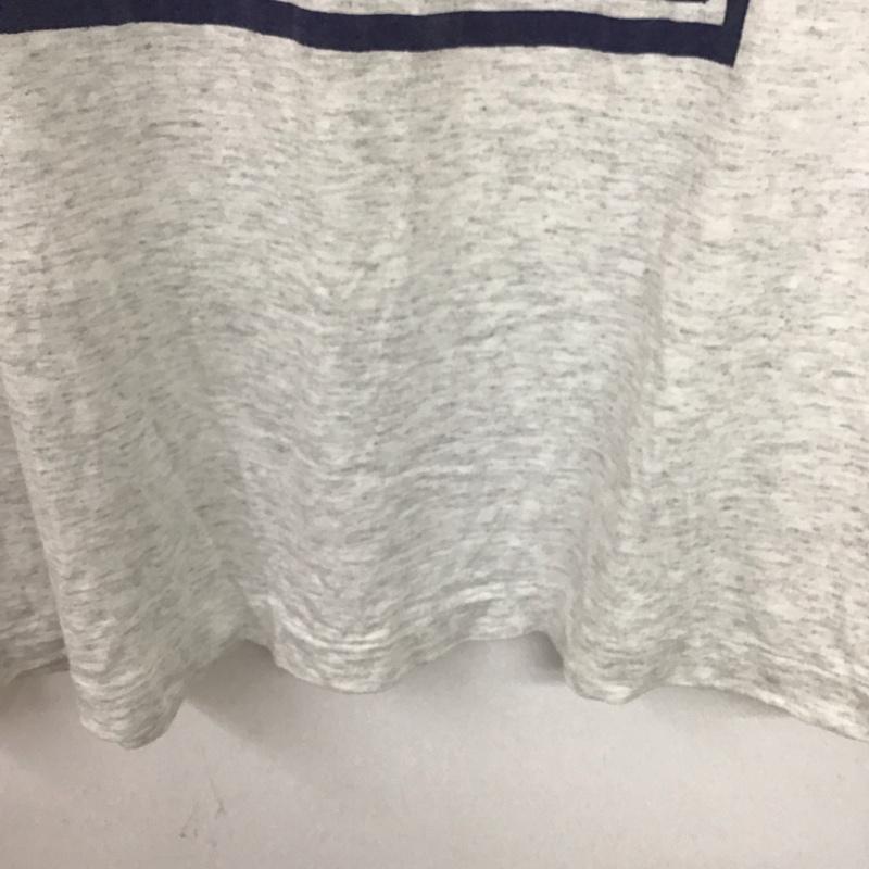 アディダス adidas Tシャツ 半袖 半袖カットソー プリントTシャツ クルーネックカットソー 90S 古着 USA L ロゴ、文字 灰 / グレー /  メンズ USED 古着 中古 10135722