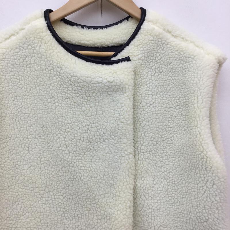 カスタネ Kastane ベスト ベスト KAS1404 FREE 無地 白 / ホワイト / X 黒 / ブラック /  レディース USED 古着 中古 10141165