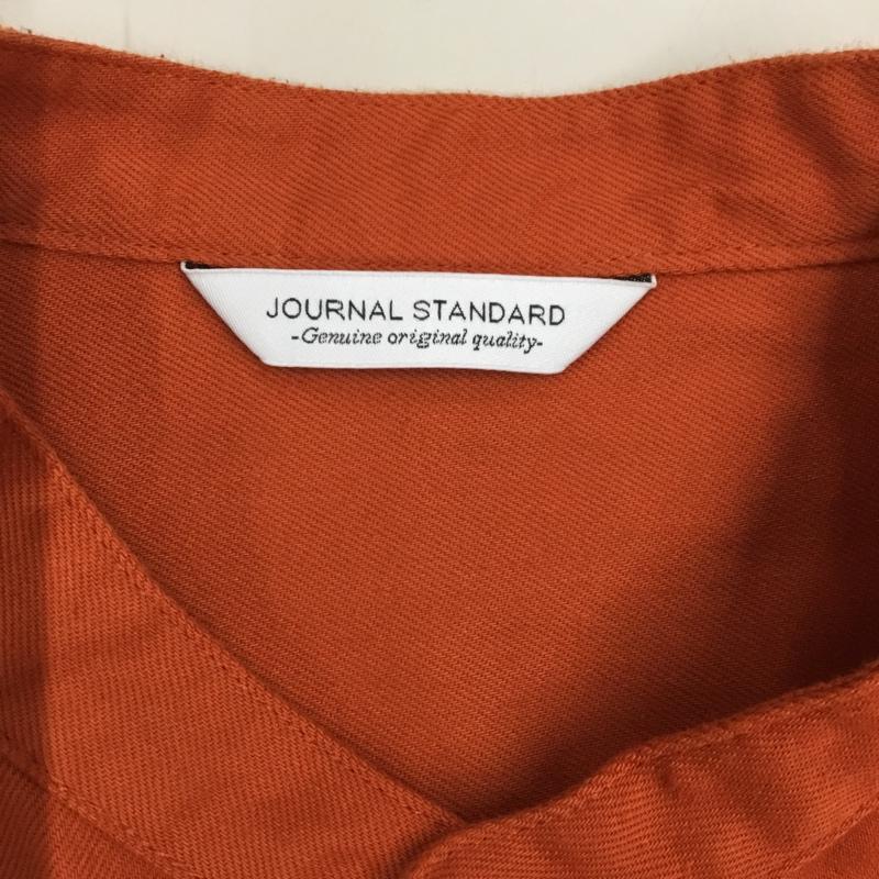 ジャーナルスタンダード JOURNAL STANDARD シャツ、ブラウス 長袖 長袖シャツ ノーカラーシャツ ポケットシャツ 長袖カットソー S 無地 橙 / オレンジ /  メンズ USED 古着 中古 10118626