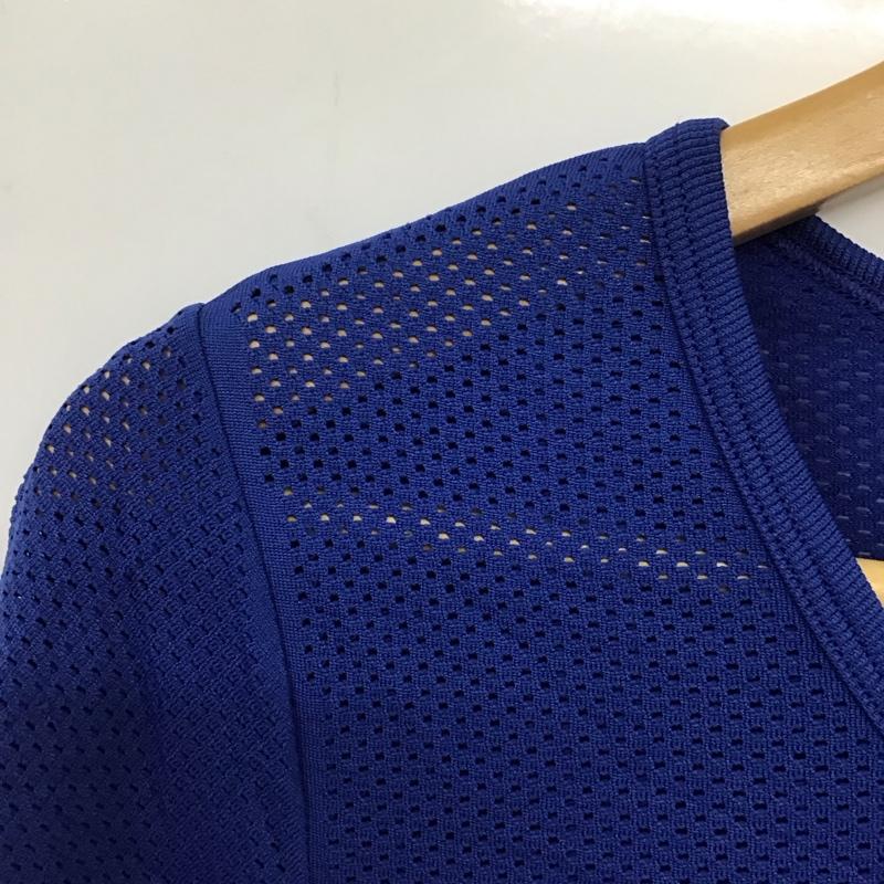 ナイキ NIKE Tシャツ 半袖 AT0579-438 DRI-FIT メッシュ タグ付き M ワンポイント 青 / ブルー /  レディース USED 古着 中古 10135606