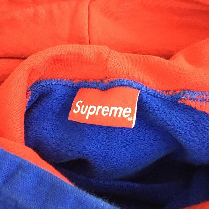 シュプリーム Supreme パーカー 長袖 SS18 SidelineHoodedSweatshirt 長袖パーカー プルオーバー XL ロゴ、文字 青 / ブルー /  メンズ USED 古着 中古 10119220
