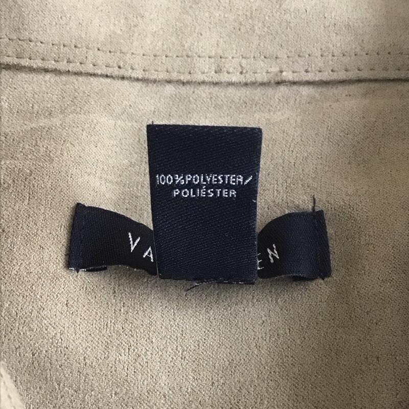 ウ゛ァンヒューゼン VANHEUSEN シャツ、ブラウス 長袖 L 無地 ベージュ / ベージュ /  メンズ USED 古着 中古 10108056