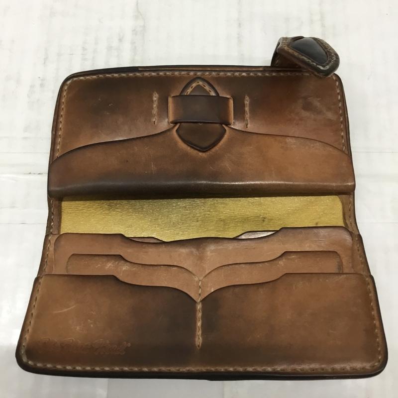 フラットヘッド The Flat Head 財布 長財布 レザー 箱有 ワンポイント 黒 / ブラック / X 茶 / ブラウン /  メンズ USED 古着 中古 10111817