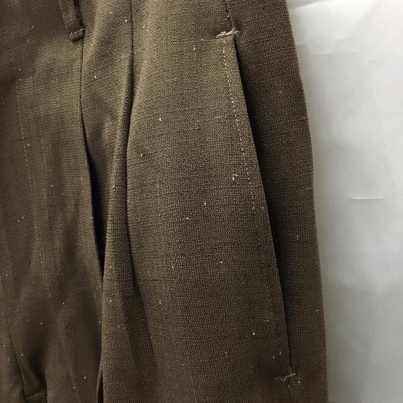 古着 USED パンツ スラックス スラックス ワイドパンツ カジュアルパンツ ストレートパンツ 無地 茶 / ブラウン /  メンズ USED 古着 中古 10111612