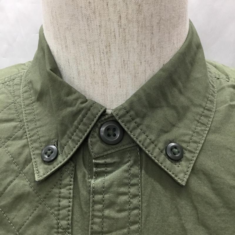 エディーバウアー Eddie Bauer シャツ、ブラウス 半袖 タグ付き ミリタリーシャツ S ロゴ、文字 カーキ / カーキ /  メンズ USED 古着 中古 10112869