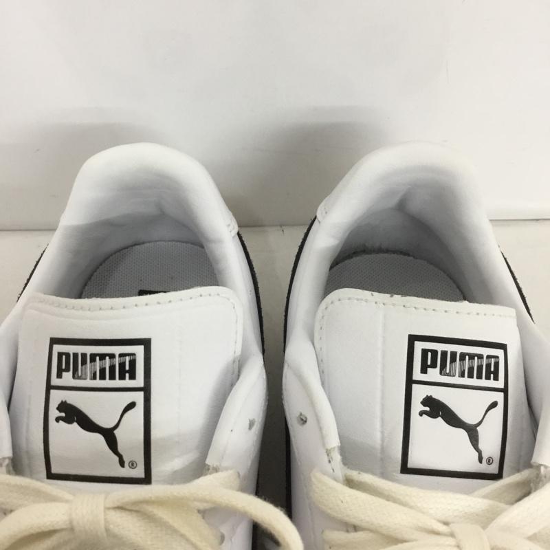 プーマ PUMA スニーカー スニーカー 386607-01 ARMY TRAINER 24.5cm 24.5cm ロゴ、文字 白 / ホワイト / X 黒 / ブラック / X 灰 / グレー /  レディース USED 古着 中古 10140405