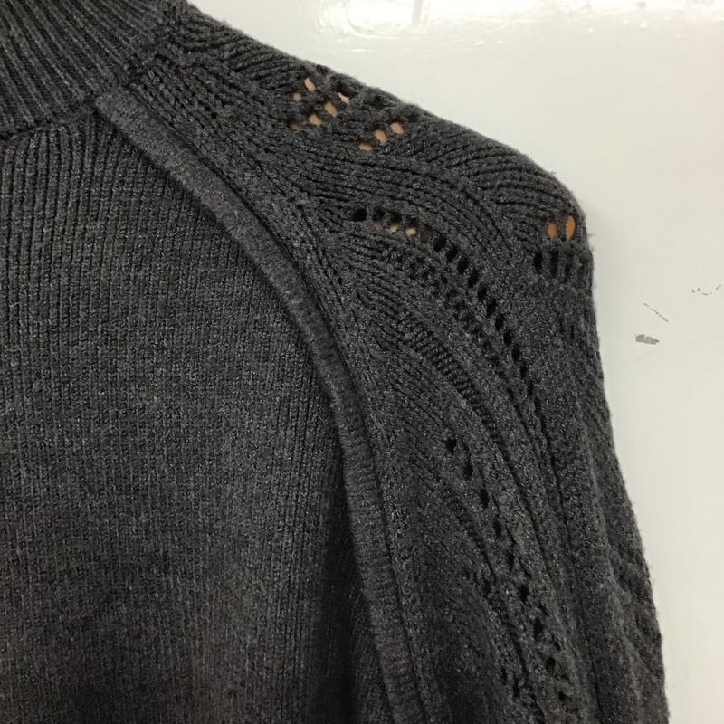 ザラ ZARA ニット、セーター 長袖 M 無地 チャコールグレー / チャコールグレー /  レディース USED 古着 中古 10139865
