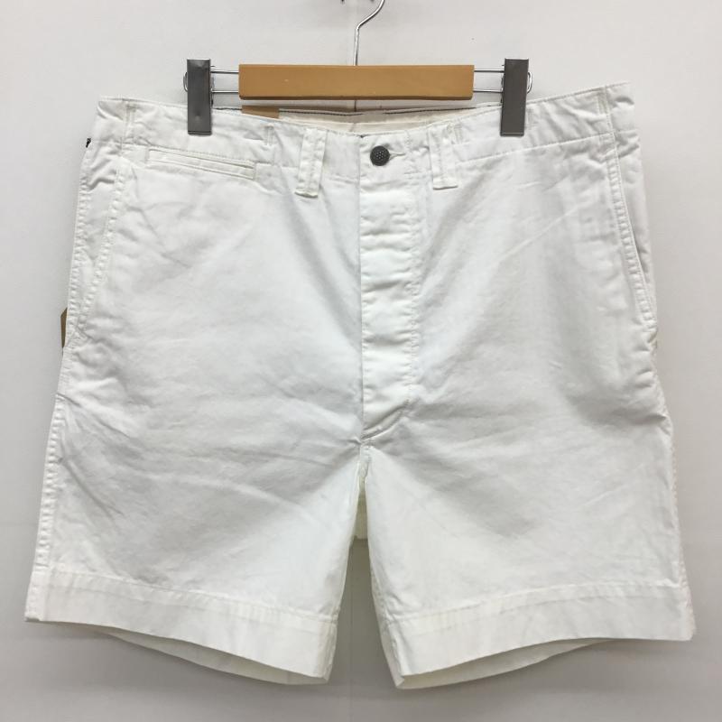 ダブルアールエル ラルフローレン RRL RALPH LAUREN パンツ ショートパンツ 34インチ 無地 白 / ホワイト /  メンズ USED 古着 中古 10118507