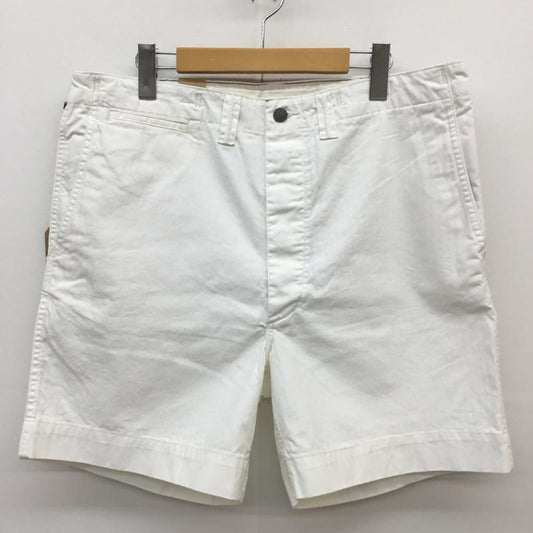 ダブルアールエル ラルフローレン RRL RALPH LAUREN パンツ ショートパンツ 34インチ 無地 白 / ホワイト /  メンズ USED 古着 中古 10118507