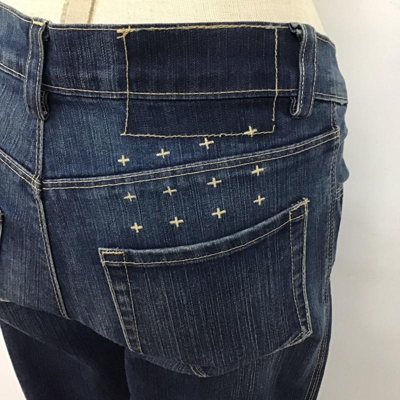 スビ TSUBI パンツ デニム、ジーンズ デニムパンツ スリムパンツ ストレッチパンツ ジーンズ 裾ジップ 8 無地 インディゴ / インディゴ /  レディース USED 古着 中古 10117284