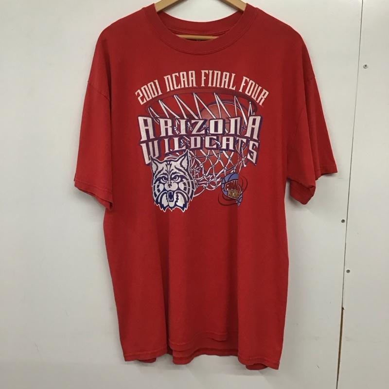ギルダン GILDAN Tシャツ 半袖 XL プリント 赤 / レッド /  メンズ USED 古着 中古 10134611
