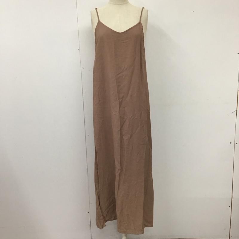 アルシーヴ archives ワンピース ロングスカート PHS20038-IN シアーバックリボンOP キャミOPセット M 無地 茶 / ブラウン /  レディース USED 古着 中古 10114466