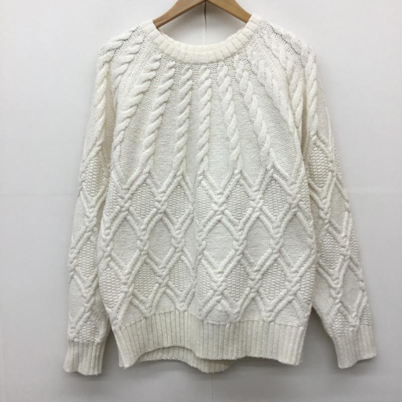 アメリカンホリック AMERICAN HOLIC ニット、セーター 長袖 HA37L2C06M0 M  白 / ホワイト /  レディース USED 古着 中古 10142216